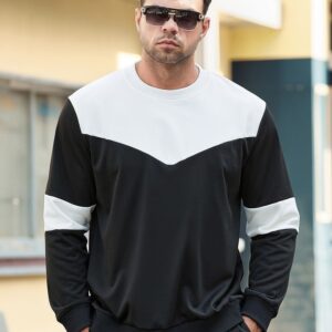 Mens full size white black tshirt